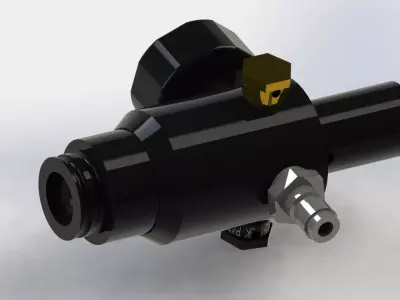Regulator for PCP airgun or paintball Free 3D model