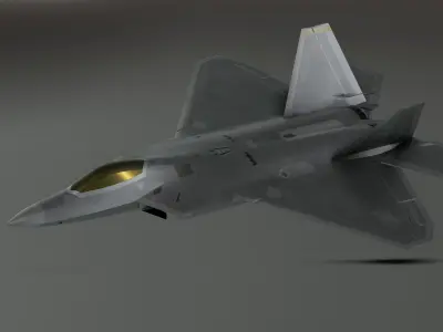 F-22 raptor - Photorealistic 3D model