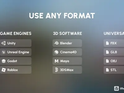 Fantasy Low-poly 3D model