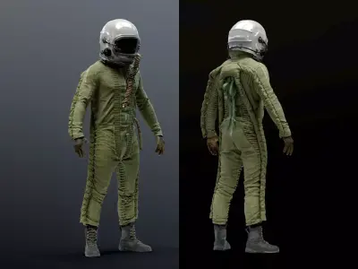 FLIGHT SUIT High altitude Pilot 3D model