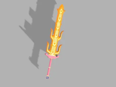 Great Flameblade 3D printable  from the legend of zelda BOTW 3D print model