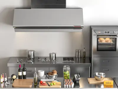 Washing and cooking elements 3D model