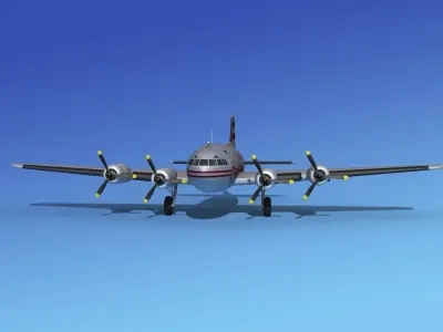 Boeing 307 Stratoliner TWA  3D model