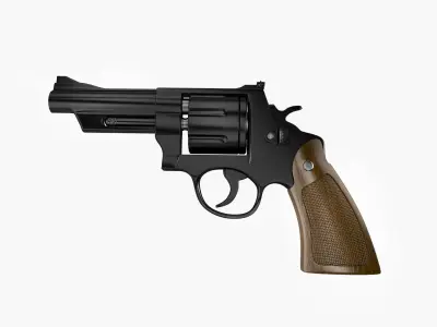 Pistol - Revolver 3D model