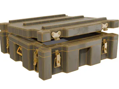 Game-Ready 3D Storage Case - Military - Army - Prop Low-poly 3D model