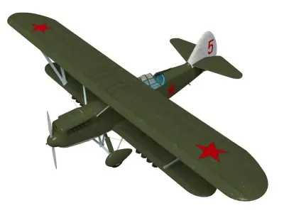 Polikarpov R-Z 3D model