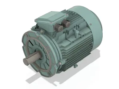 3 Phase AC induction motors - Frame size 132S 3D model