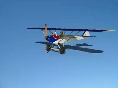 Heath Parasol Toy Plane 2 3D model