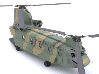 Boeing CH-47 Chinook Camo 3D model