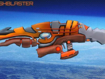 PolyGuardian MeshBlaster Free low-poly 3D model