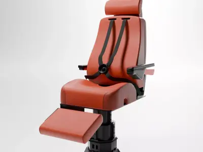 Simple Airplane Seat 3D model
