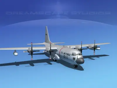 Lockheed C-130 Hercules USAF 1 3D model