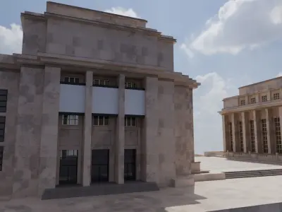 Paris Trocadero Main Building 3D model