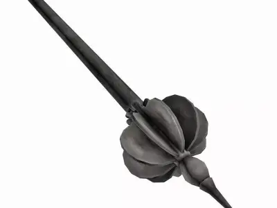 Iron ceremonial mace 3D model