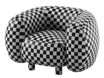 Londy Cozy Ivory Chair Free 3D model