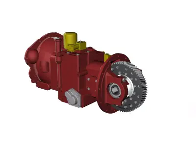  a498 transmission 3D model