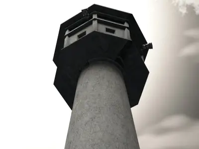 Berlin Wall Guard Tower v1 3D model