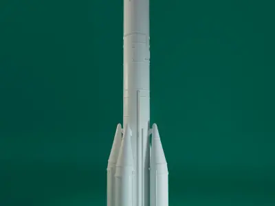 ARIANE 6 - ROCKET 3D model