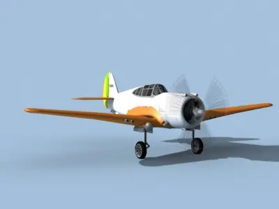 Curtiss H-75C Mohawk V20 Brazil 3D model