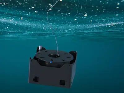 Tsunami Detection Buoy in Cable Deployment Phase 3D model