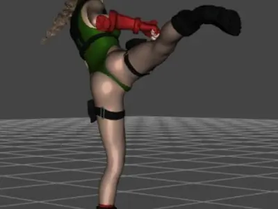 Cammy Street Fighter 3D print model
