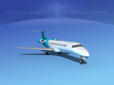 Embraer ERJ-140 Corporate 2 3D model