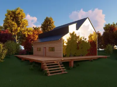 Forest House Free 3D model
