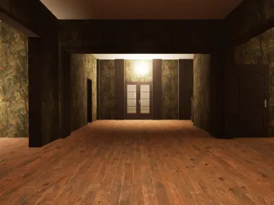 Manoir du 19eme siecles Low-poly 3D model