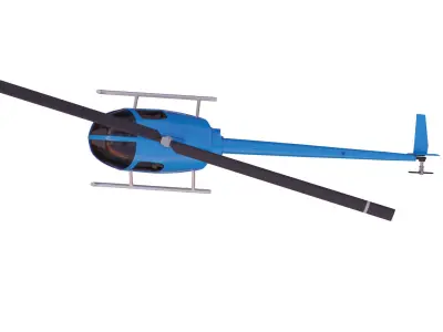private helicopter 3D model