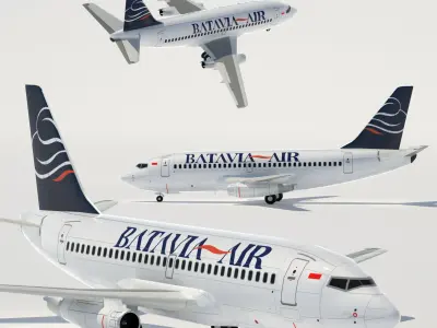 737 200 Collection Eight Oceania Airlines 3D model