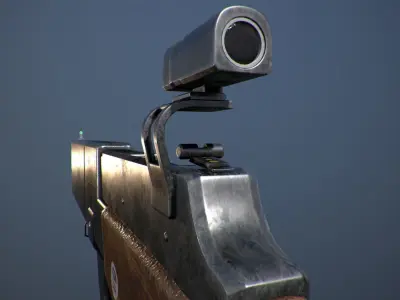 Rifle Low-poly 3D model