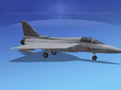 HAL Tejas Fighter V01 Low-poly 3D model
