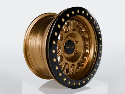 Raceline Ryno Cast Beadlock - BFGoodrich Mud Terrain KM3 Low-poly 3D model