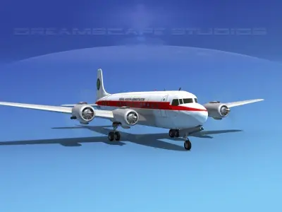 Douglas DC-6 Federal Aviation Administration 3D model