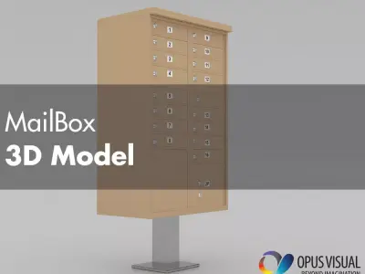 Mailbox 3D model 5