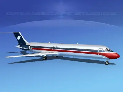 Douglas DC-9-50 Aero Mexico 2 3D model