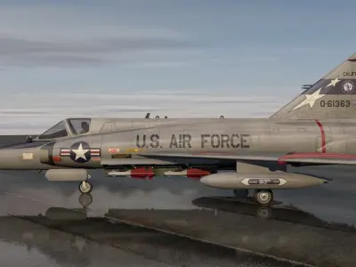 Convair F-102 Delta Dagger 3D model