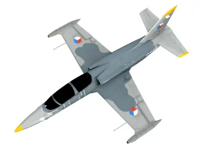 Lowpoly Aero L-39 Albatros Low-poly 3D model