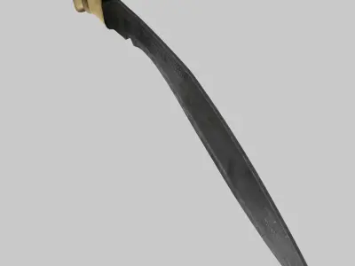 Regimental kukri knife 3D model