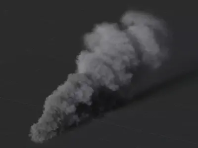 3D Ground Smoke Animation 3D model