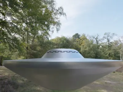 Falcon Lake UFO Low-poly 3D model