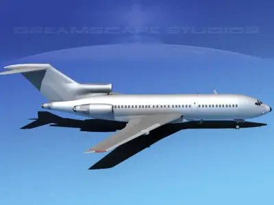 Boeing C-22A Bare Metal 3D model