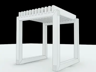 Wood Stool Free 3D model purchase