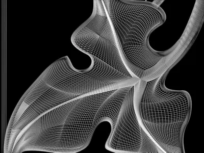 3D model stl doors with leaves and grapes for CNC router Free 3D print model