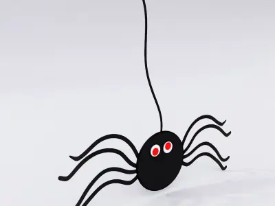 Hanging spider decoration 3d model 3D model