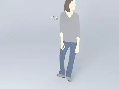 switch woman Free 3D model