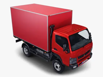 Mitsubishi Fuso Canter 4x4 Box 3D model