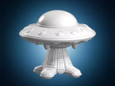 Alien Saucer Toy UFO 3D Print Model 3D print model