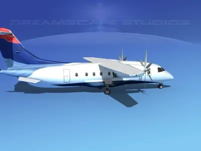 Dornier 328-130 Delta Connection 3D model