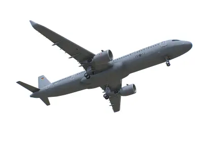 Luftwaffe 1511 A321-251NX Low-poly 3D model